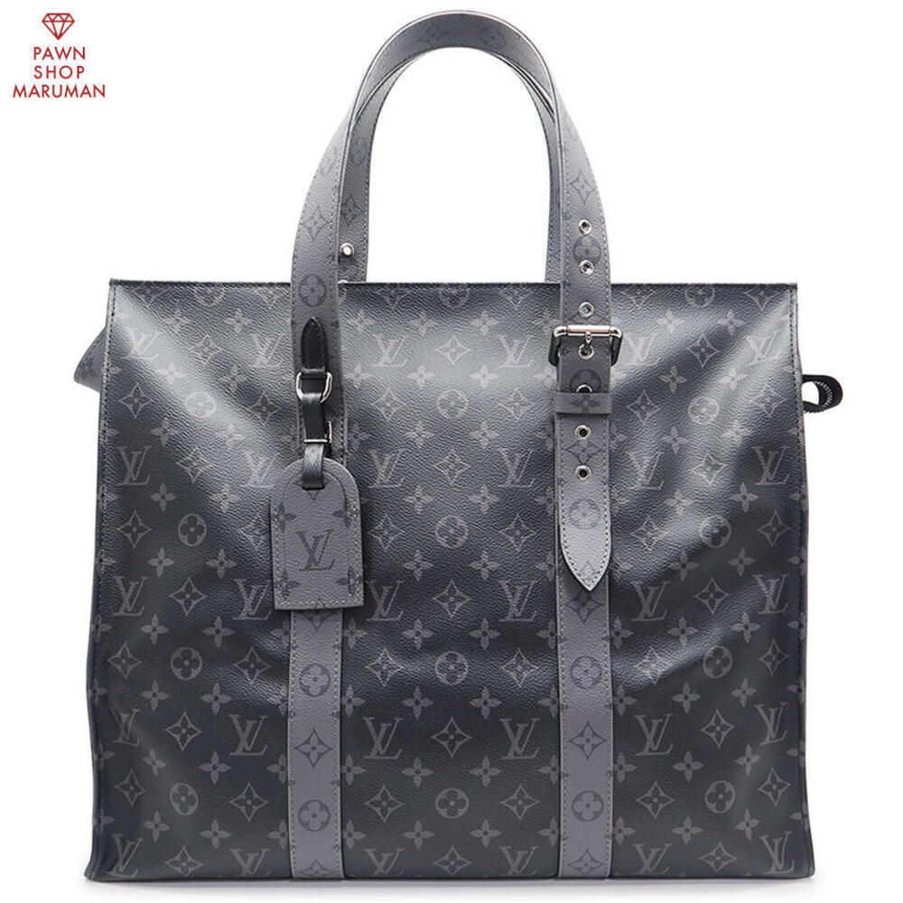 Louis Vuitton Eclipse Black Reverse Cabas Zip Lea… - image 1